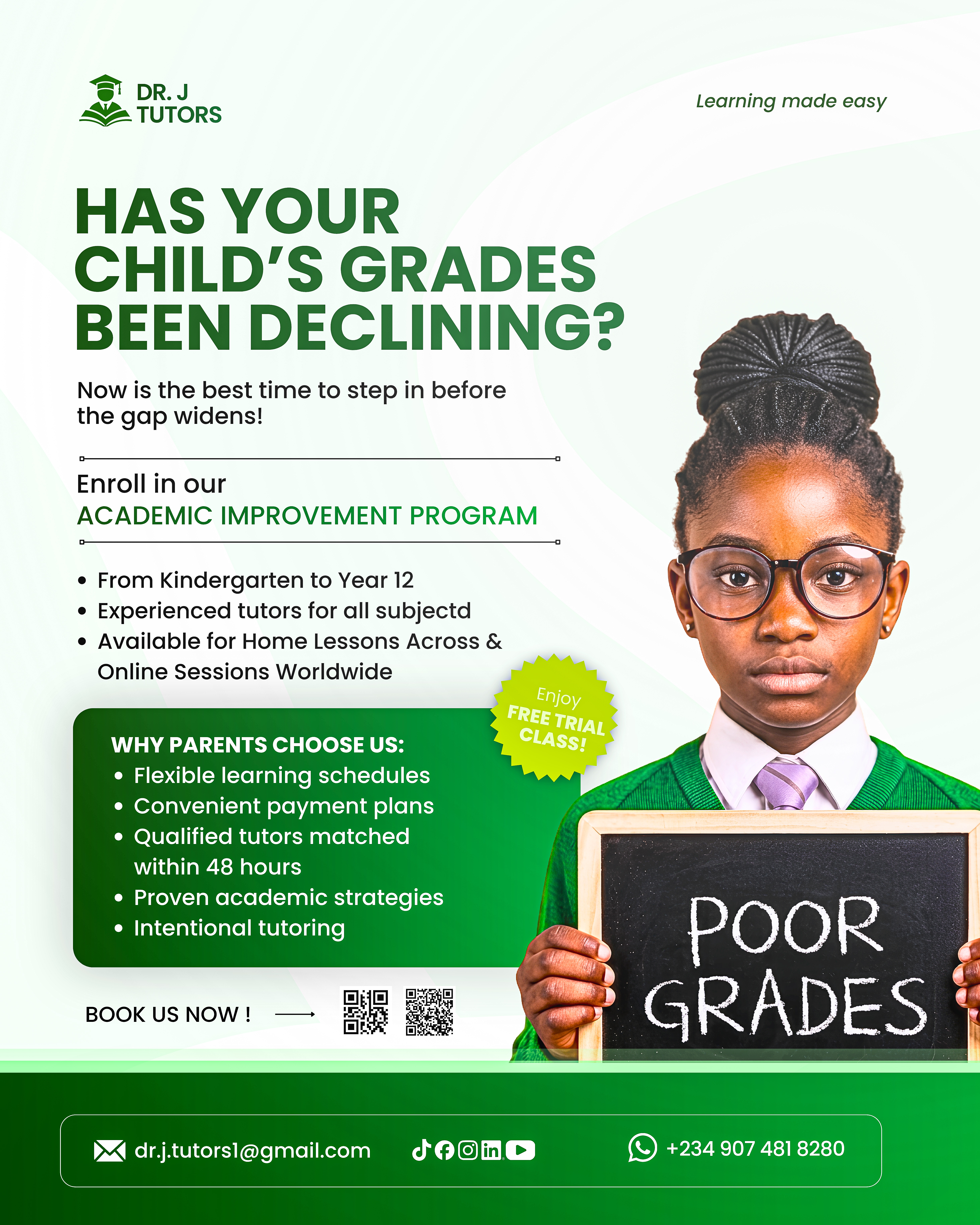 Academic Improvement Program Flyer