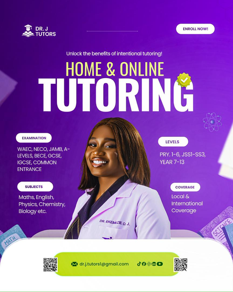 Home & Online Tutoring Flyer