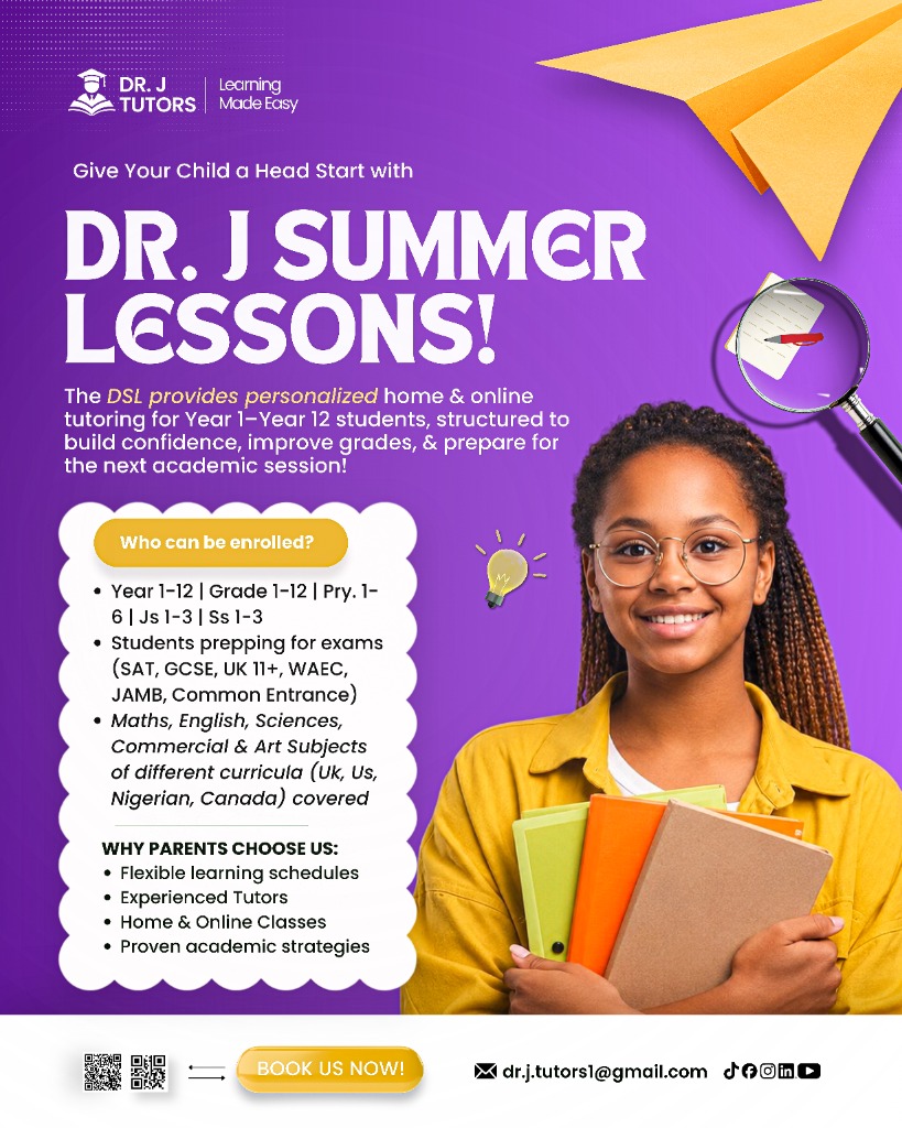 Dr. J Summer Lessons Flyer