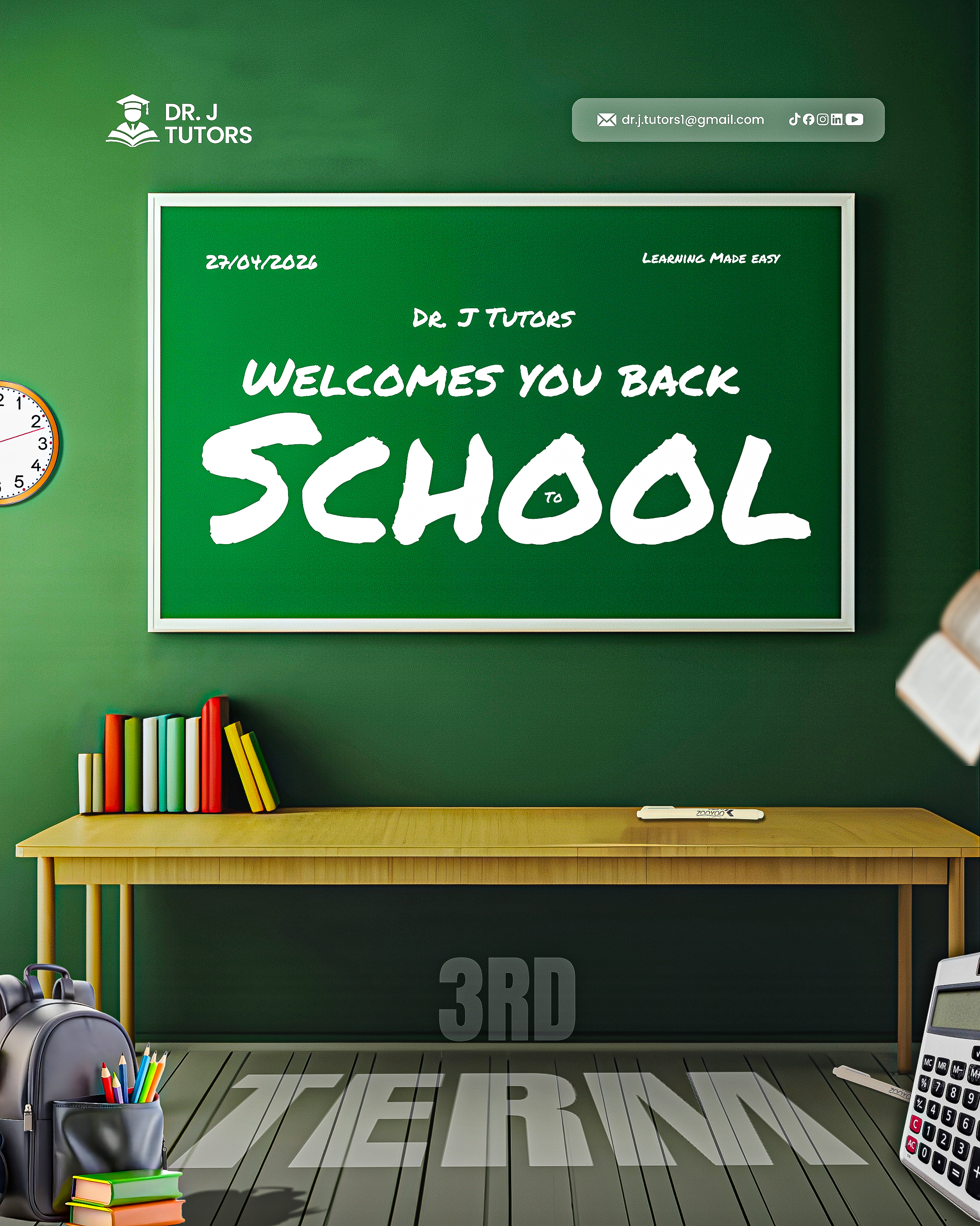 Welcome Back 3rd Term Flyer